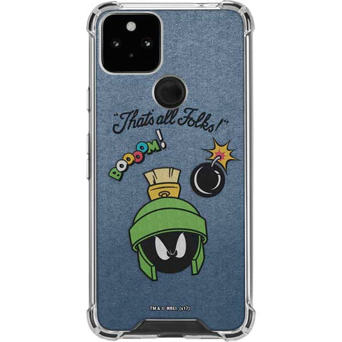Looney Tunes Marvin Thats All Folks Google Pixel 5 Clear Case